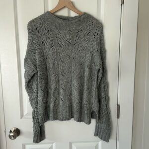 J. Crew Pointelle Mock Neck Sweater